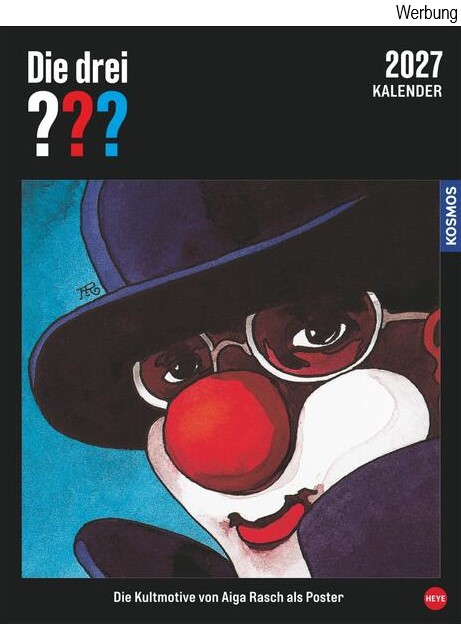 Die drei ??? Aiga-Rasch Poster-Kalender 2027 (c) Heye